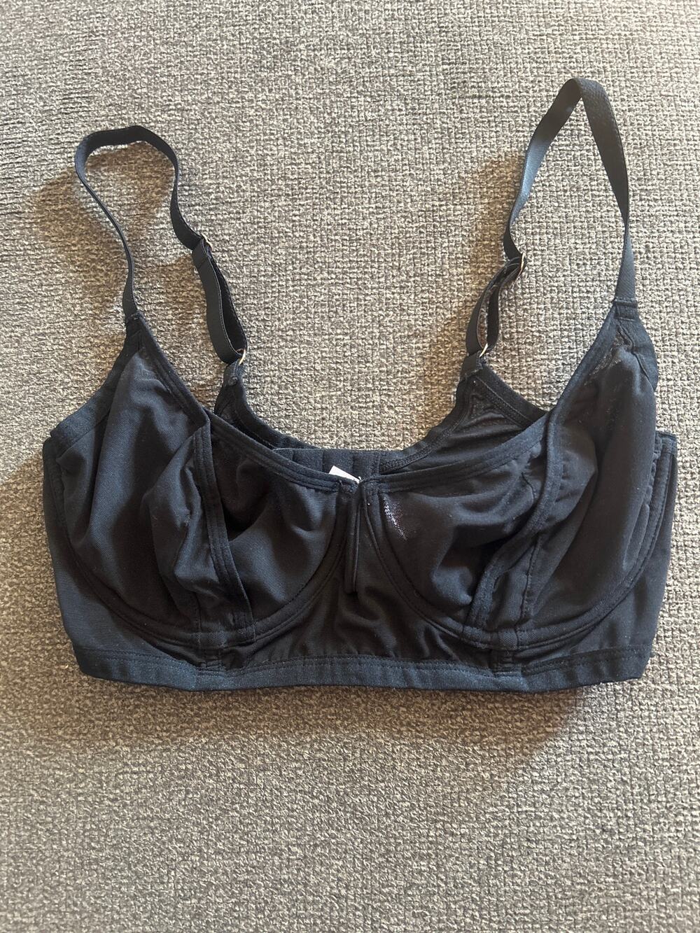 Savage X Fenty by Rhianna Semi Mesh Black Lingerie Underwire Bra 34D